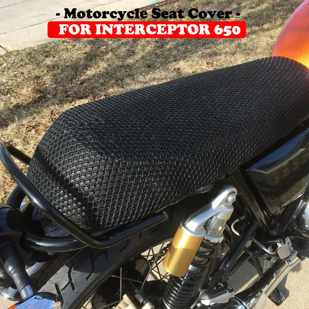 

Interceptor 650 Accessories 3D Mesh Seat Cover Motorcycle Anti-Slip Cushion for Royal Enfield Interceptor650 2018 - 2022