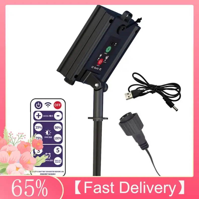 ~Latest Model Solar Battery Box For LED String Lights Outdoor String Lights Control Panel Lithium Panel Light W/Remote Control (