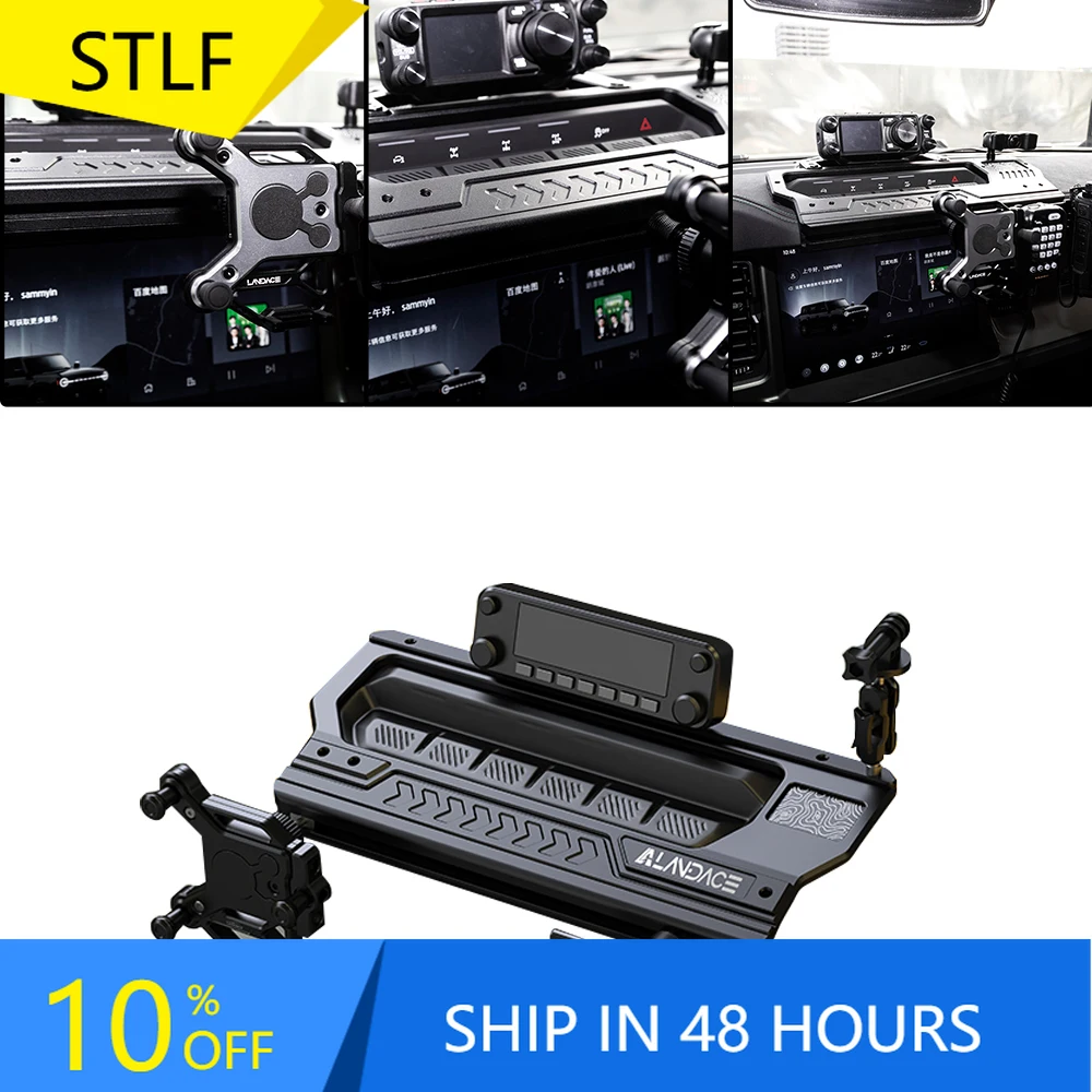 

STLFMulti-Functional Center Console Organizer CNC Aluminum Dash Mount Panel for Bronco