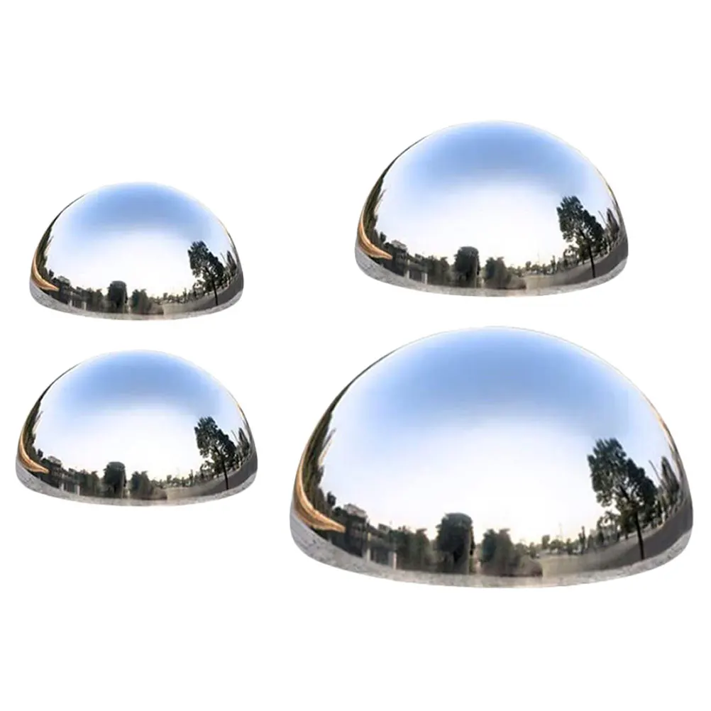 

4Pcs Reflective Garden Balls Stainless Steel Hemisphere Mirrors for Patio Decor Gazing Balls Garden Reflection Ball