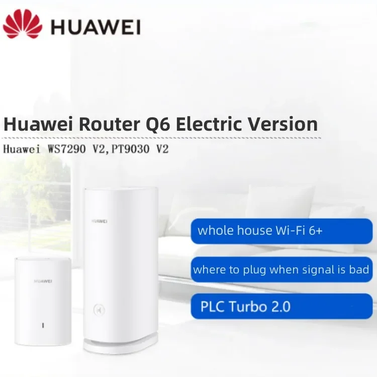 Hua-wei-enrutador Q6 HarmonyOS 2,4G y 5G, enrutador WiFi para toda la casa, enrutador pequeño de doble frecuencia para oficina, enrutador inalámbrico inteligente para el hogar, WiFi 6 +