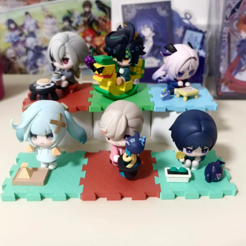 

Genuine Genshin Impact Blind Box Q Version Cute Anime Figures Collecion Model Toys Cosplay Desktop Ornament Boy Birthday Gift