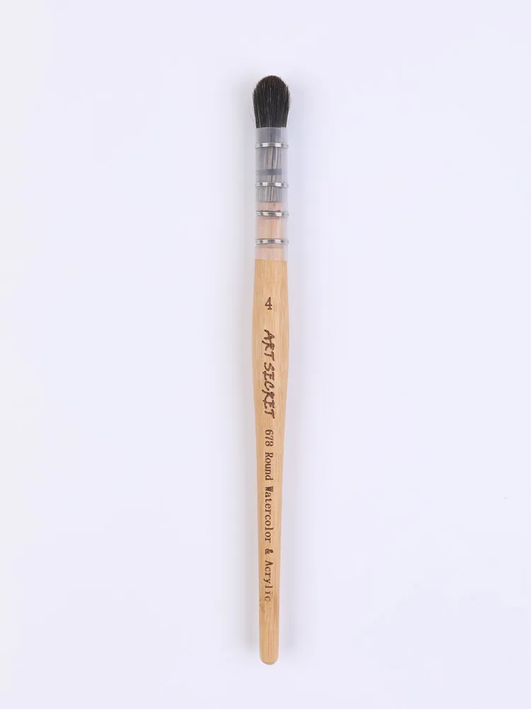 ArtSecret Hohe Grade Neue Ankunft Professionelle Aquarell Pinsel #678 3/Set Waschbären Haar Bambus Griff Gebunden Durch Edelstahl Draht – Detail 8