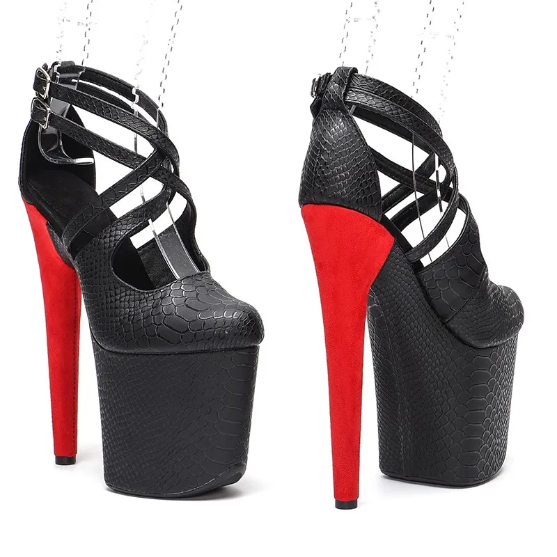 

New 20cm/8inches Shiny PU Upper Electroplate Platform High Heel Sandals Sexy Model Shoes Pole Dance Shoes 215