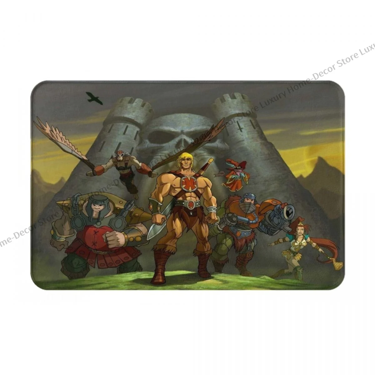 He-Man The Master Of The Universe Non-slip Doormat Living Room Mat The Castle Floor Carpet Entrance Door Rug Indoor Decor