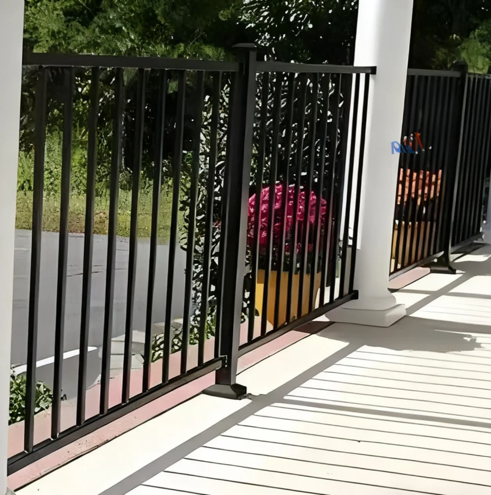 Balaustradas de palheta personalizadas, liga de alumínio extrudada, varanda, escada, instalação diy, resistente à ferrugem, proteção uv