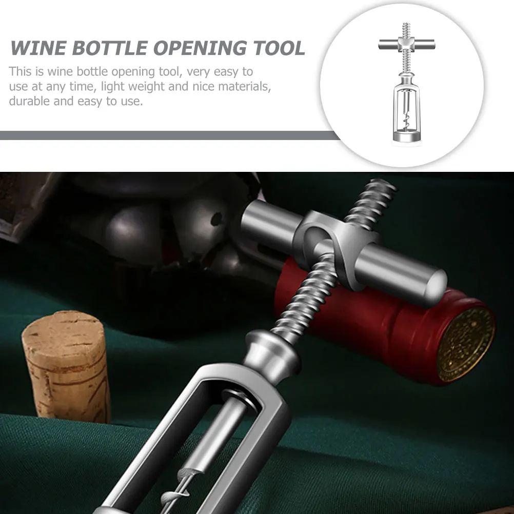 

Sturdy Bottle Red A3 Steel Corkscrew Home Party Bar Outdoor Easy-Use Multi-functional Bottle Opener for