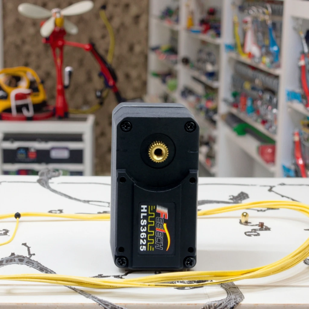 Model RC Servo Standar Digital 20KG Torsi Besar Output 25KG Anjing Robot Logam Cerdas Poros Ganda