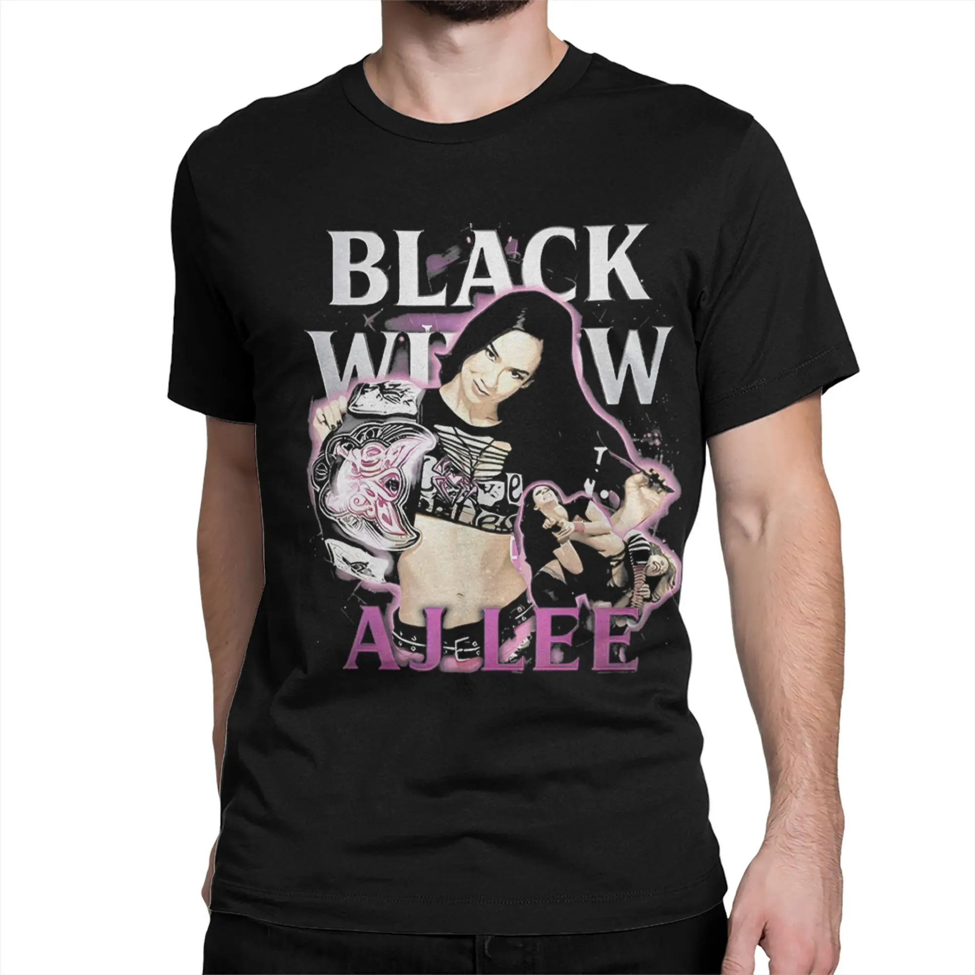 AJ Lee Champion Diva Apparel هدية مثالية لك والأصدقاء تي شيرت للرجال والنساء قطن تي شيرت بياقة مستديرة تي شيرت