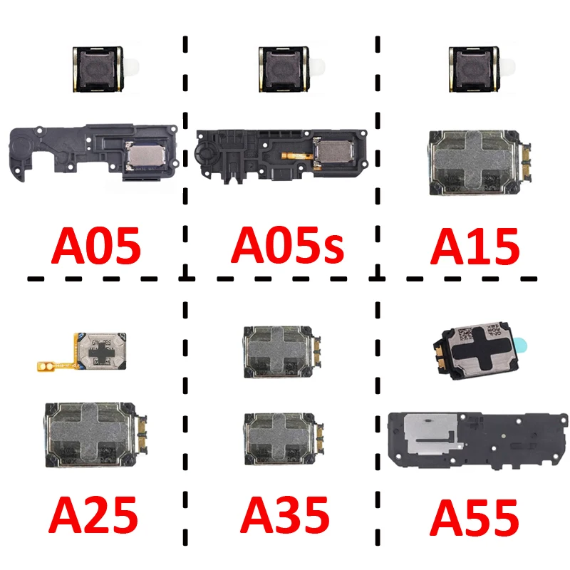 Pop Phone Top Earpiece Receiver Earphone For Samsung Galaxy A05 A05s A15 A25 A35 A55 5G New Buzzer Ringer Loud Speaker Loudspeak