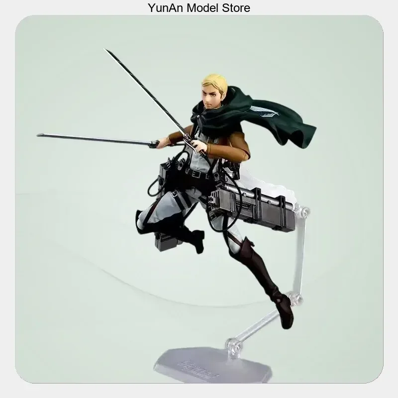 

19cm Attack on Titan Erwin Smith Articulated Figure Statue Desktop Decoration