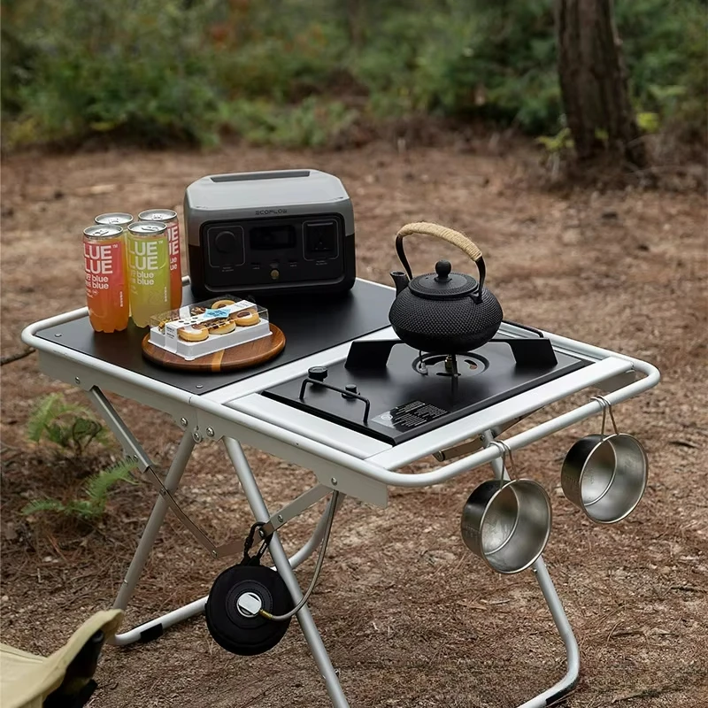 

Outdoor Folding Table Camping Tea Table Portable Aluminum Alloy Llightweight Tactical Table Quick Opening Barbecue Table