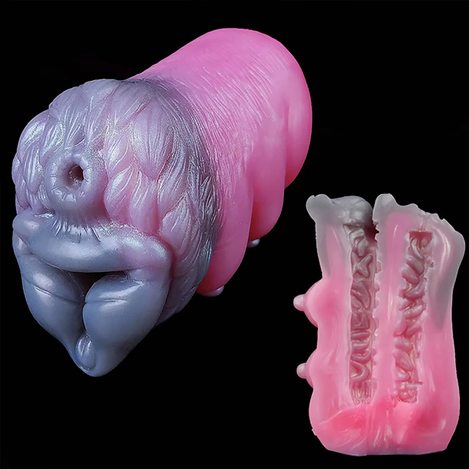 YOCY Fetish Pink Animal Stroker Men pocket Pussy Soft Silicone Masturbator Blowjob Sex Toy For Adult 18+