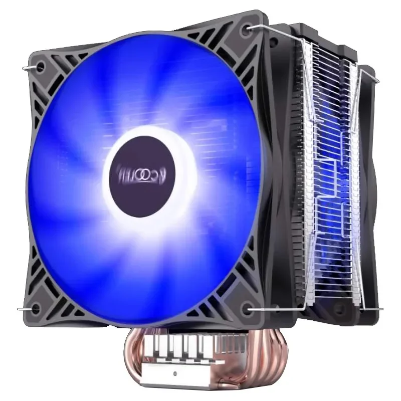 X6 computer CPU radiator fan silent 4pin desktop five copper tube tower air cooling