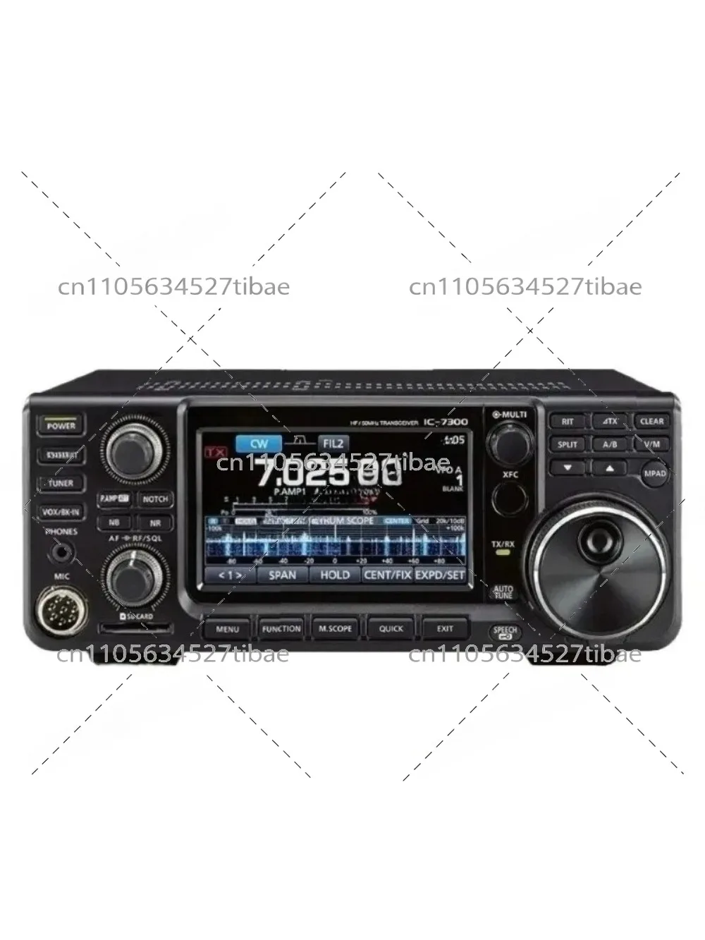 IC-7300 100W HF Transceiver for Walkie-Talkie and Mobile Radio Use Covering 0.030 - 74.800 MHz with 101 Channels