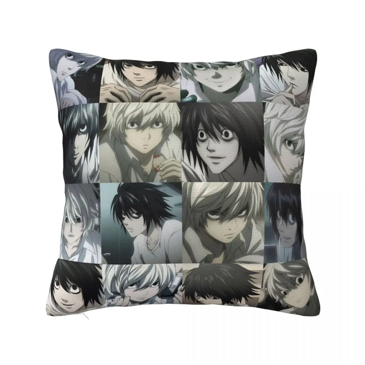 L Lawliet Pillowcases Polyester Home Deathnotes Anime Cushion Cover Creative Decorative Throw Pillow Case 45*45