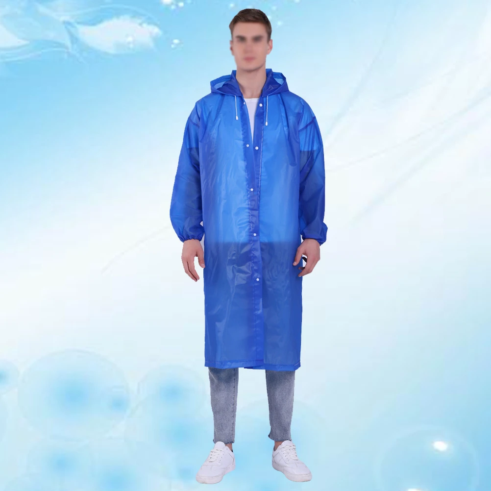 

EVA Environmentally Friendly Raincoat Mountaineering Adult Hooded Poncho Disposable with Hiking Outdoor