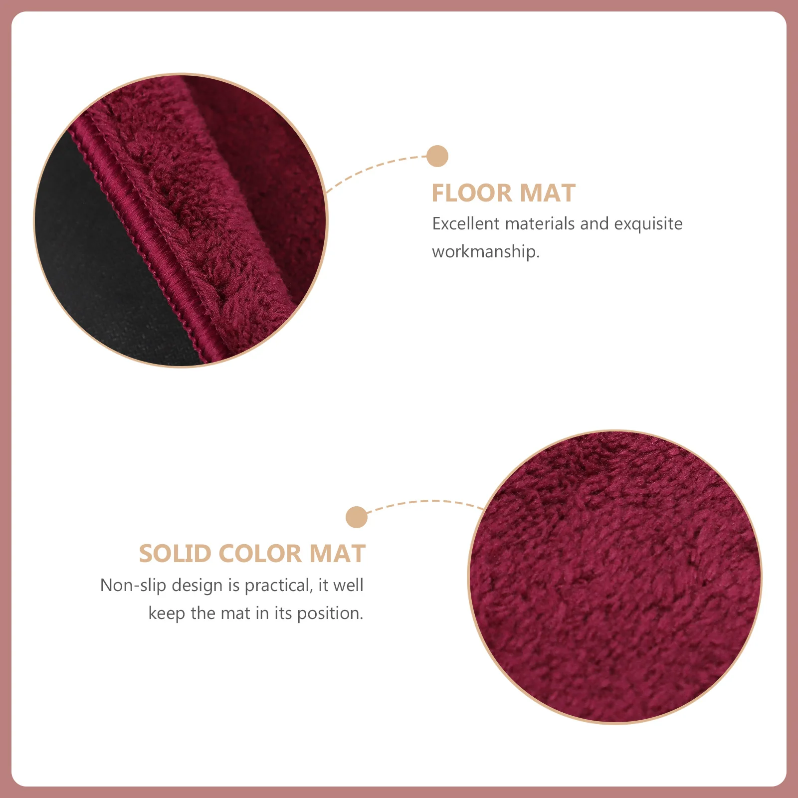 

1pc Non-Slip Bath Color Water Absorbent For Bathroom Non-Slip Rug Floor Mat Bathroom Bedroom Living Room Red Floor Rug
