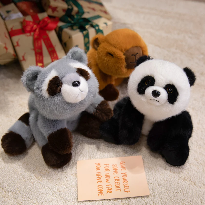 Serie de juguetes de peluche de animales acanalados suaves de 35cm, Capybaras, Koalas, perezoso, Panda, caballos, almohada suave, decoración cómoda para regalo de cumpleaños para niñas