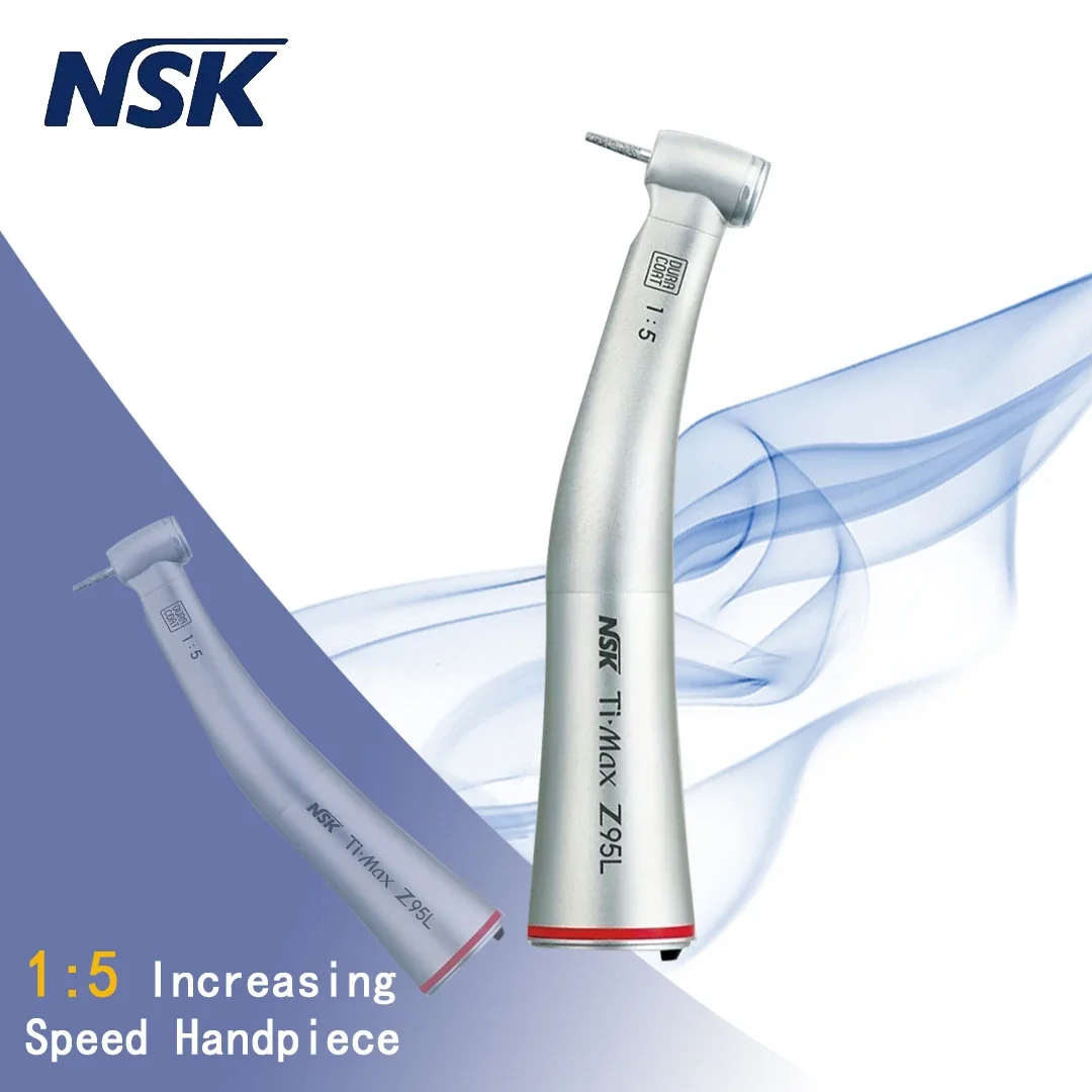 

NSK Push Button 1:5 Dental Contra Angle Handpiece Increase Speed Handpiece Mini Head Ti Max X95L Inner Water Spray Red Ring