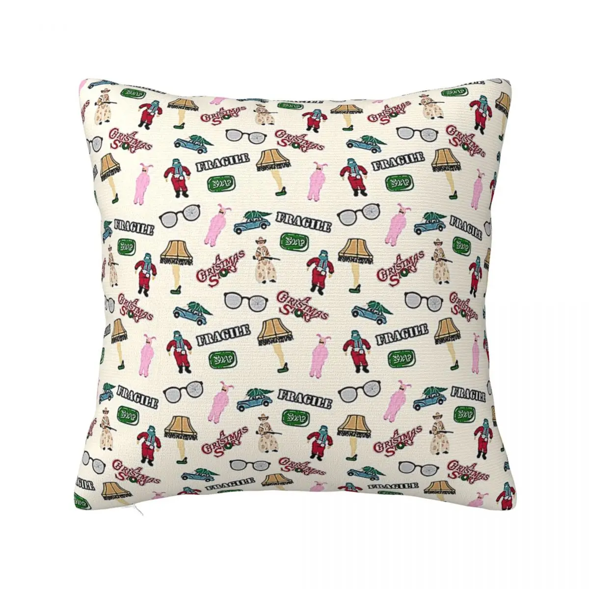 A Christmas Story Square Pillow White Square pillow