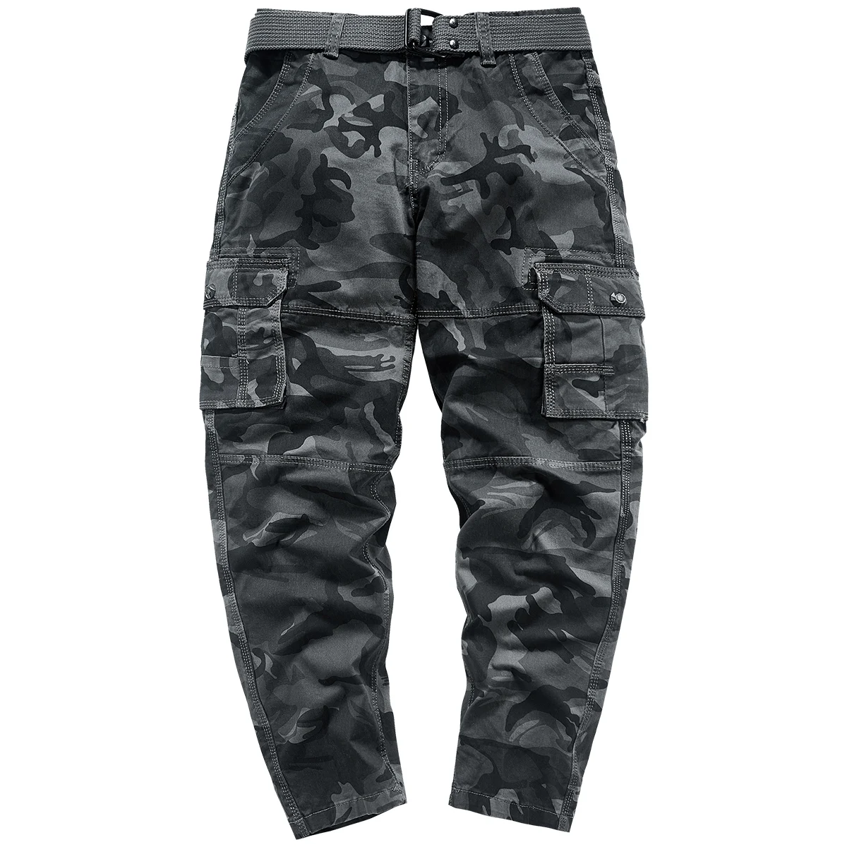 

VIP Men's Camouflage Work Pants Straight Leg Outdoor Casual Trousers Multiple Pockets Tactical Loose Fit Fashion Urban Style