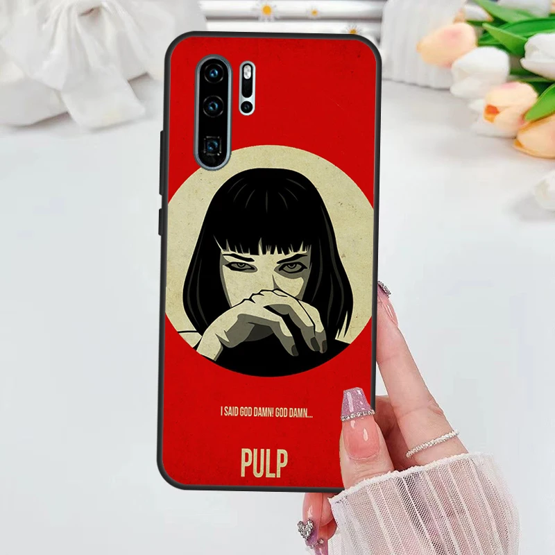 Pulp Fiction Movie Poster Case For Huawei Nova 9 10 SE 5T 3i 8i 11i Y60 Y61 Y70 Y90 P20 P40 P30 Lite P60 Pro P Smart