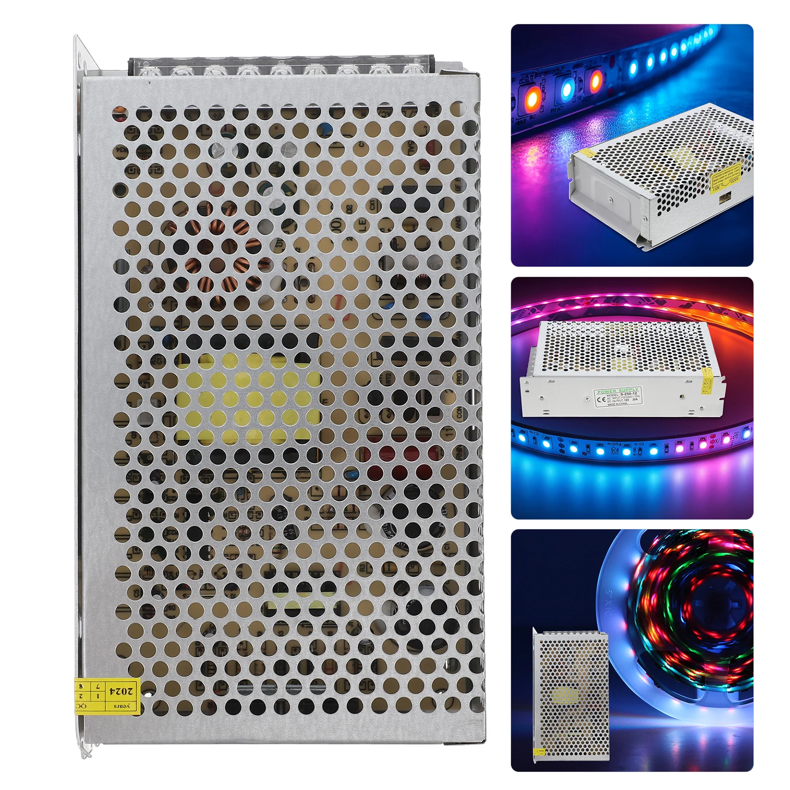 

12 В, 20 А, 250 Вт, адаптер питания для светодиодной ленты, профессиональный регулируемый импульсный преобразователь для переменного тока 110 В 220 В в постоянный ток 12 В