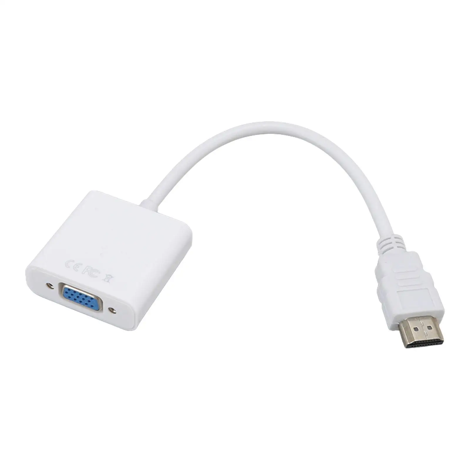 1080P HD to VGA Adapter Cable Male to Female Gold-Plated Converter for laptop - Plug and Play