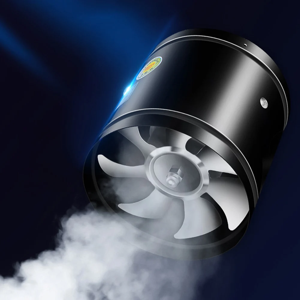 

Mini Extractor Metal 4 6 8 Inch Pipe Air Ventilator 2800RPM Duct Fan Low Noise Bathroom Exhaust Fan for Kitchen Washroom Canteen