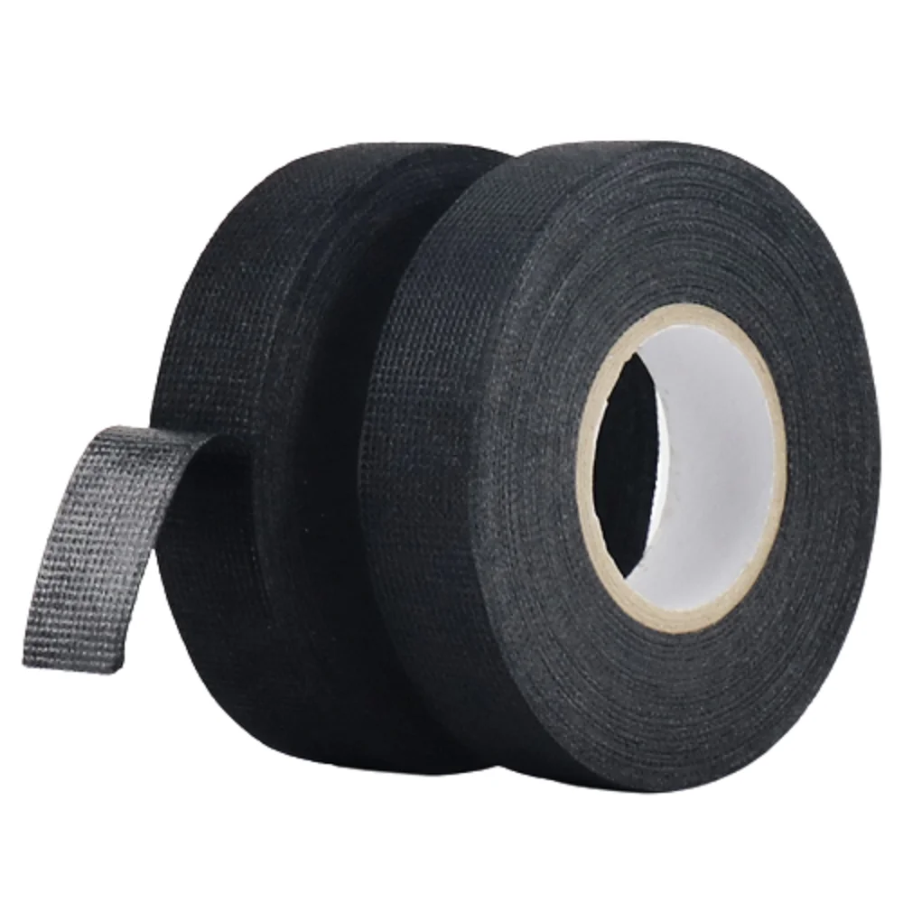 Universal Flannel Fabric Cloth Tape Electrical Maintenance Auto Car Wiring Harness Strapping Black Fabric Flannel Cloth Tape