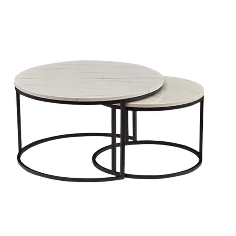 Unique petit plateau Table basse ronde clair mignon balcon Table d'appoint nordique moderne blanc minimaliste Mesa auxiliaire meubles de maison