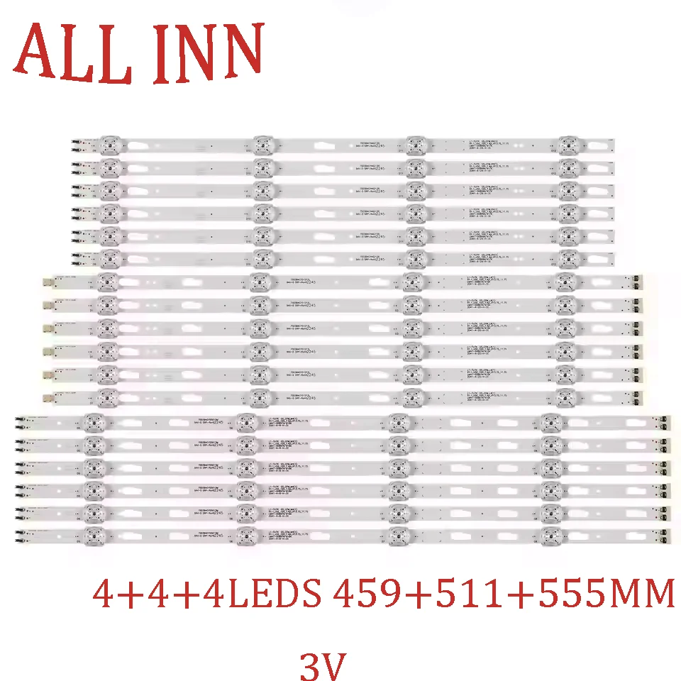 

18 шт. полосы светодиодной подсветки для UE75TU8005 UE75AU7172U UE75AU7172 UE75TU7072U UE75TU7072 UE75TU7025 UE75TU8072U UE75TU8072