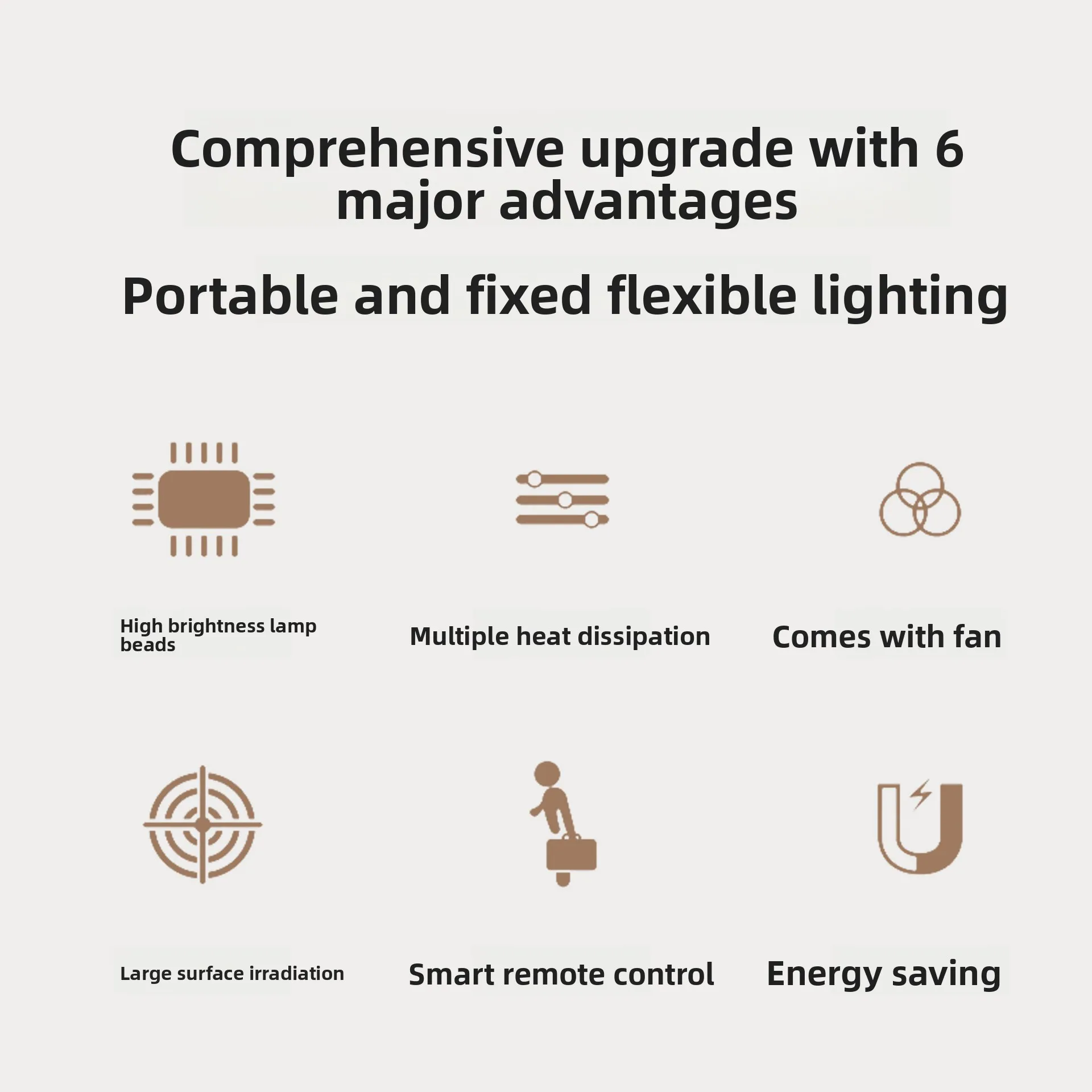 LED Fan Light Supermarket Pendant Lamp, Full Spectrum Neutral Light Plug-in Ceiling Hanging Lighting