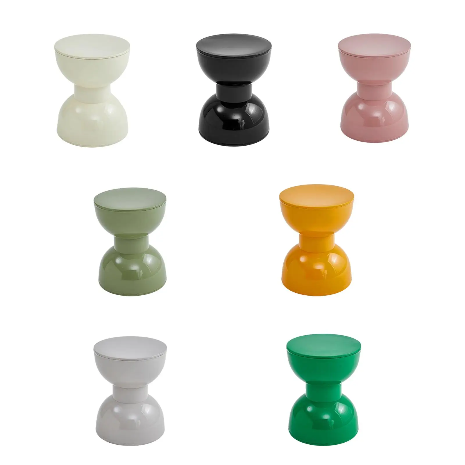 

Small Round Side End Table Decorative Tea Table for Home Bedroom Balcony