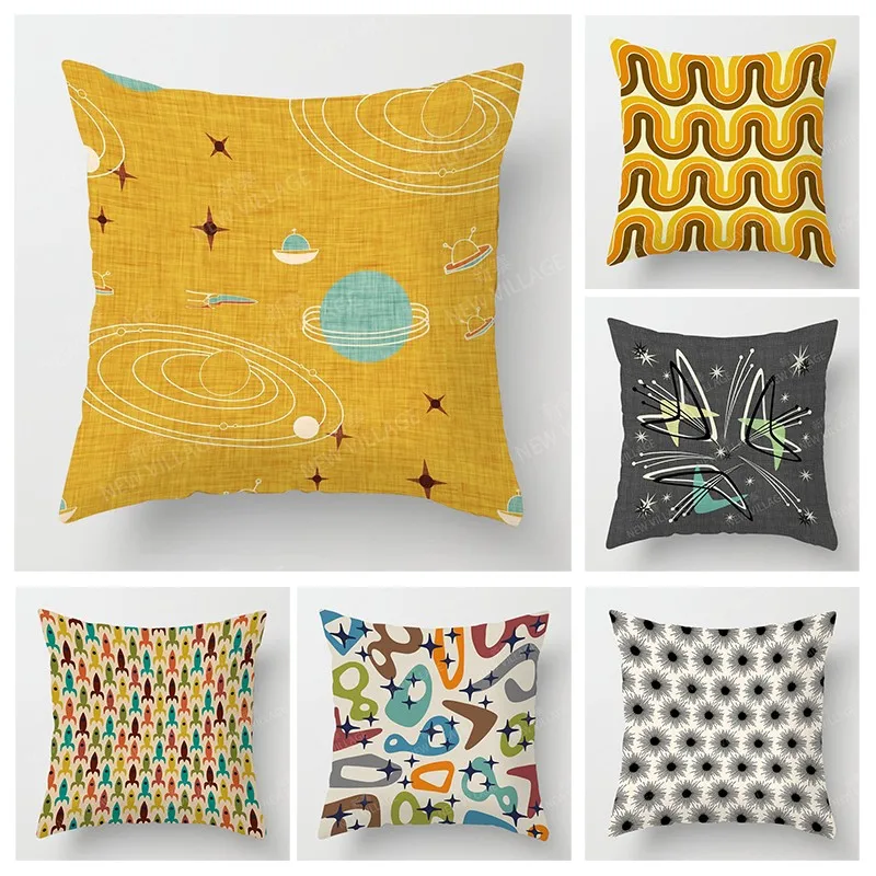 Nordic fall home decor autumn throw pillow case sofa Cushion cover modern 45x45cm 45*45 50x50 60x60cm 40*40 40x40 geometry 60*60