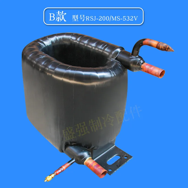 5P air energy coaxial coil casing heat exchanger, evaporator, condenser
