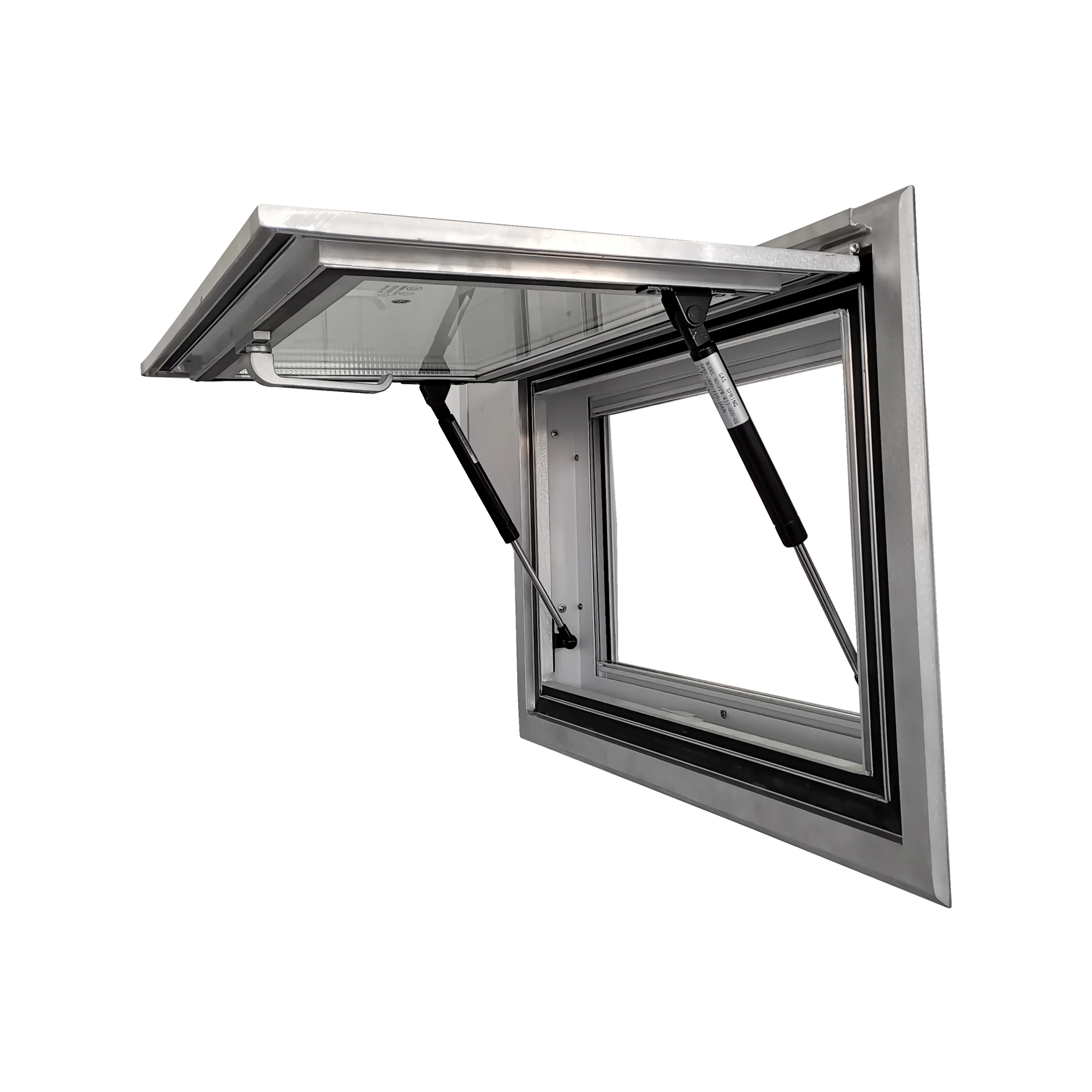 Push Out RV Window Double Layer Tempered Glass Aluminum Frame With Noise Reduction And Thermal Insulation For Camper Trailer view 2