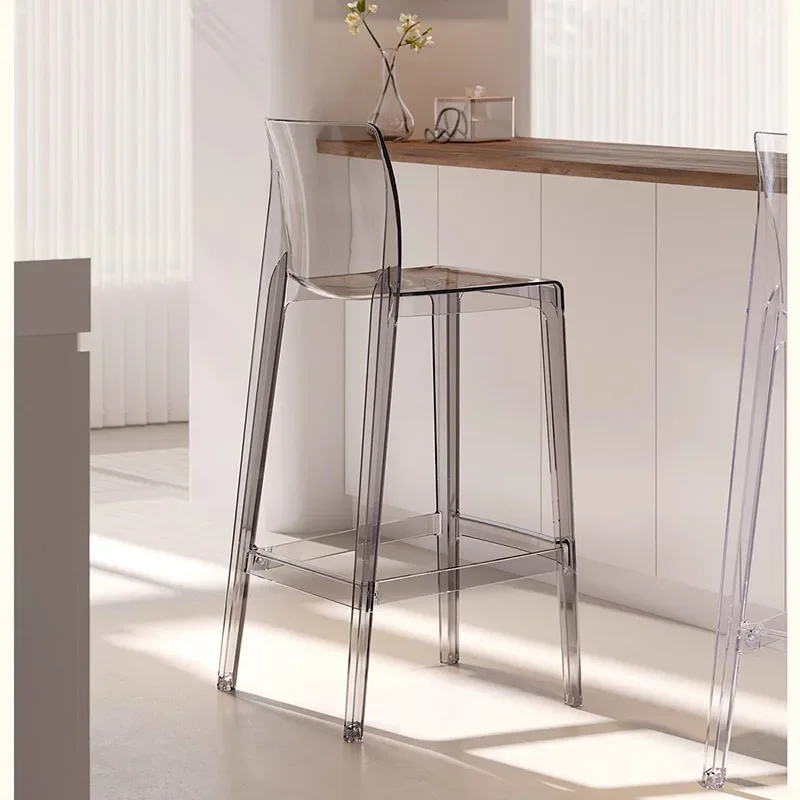 Decoration Modern Bar Stools Luxury Nordic Plastic Kitchen Chair Office Design Home Chaises Salle Manger Interior Furniture