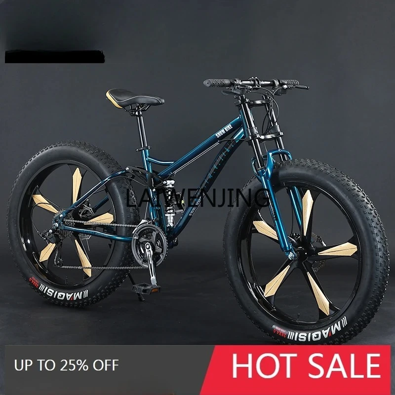 HLZ mountain bike variable speed off-road beach snow shock absorption 4.0 ultra-wide tire bike