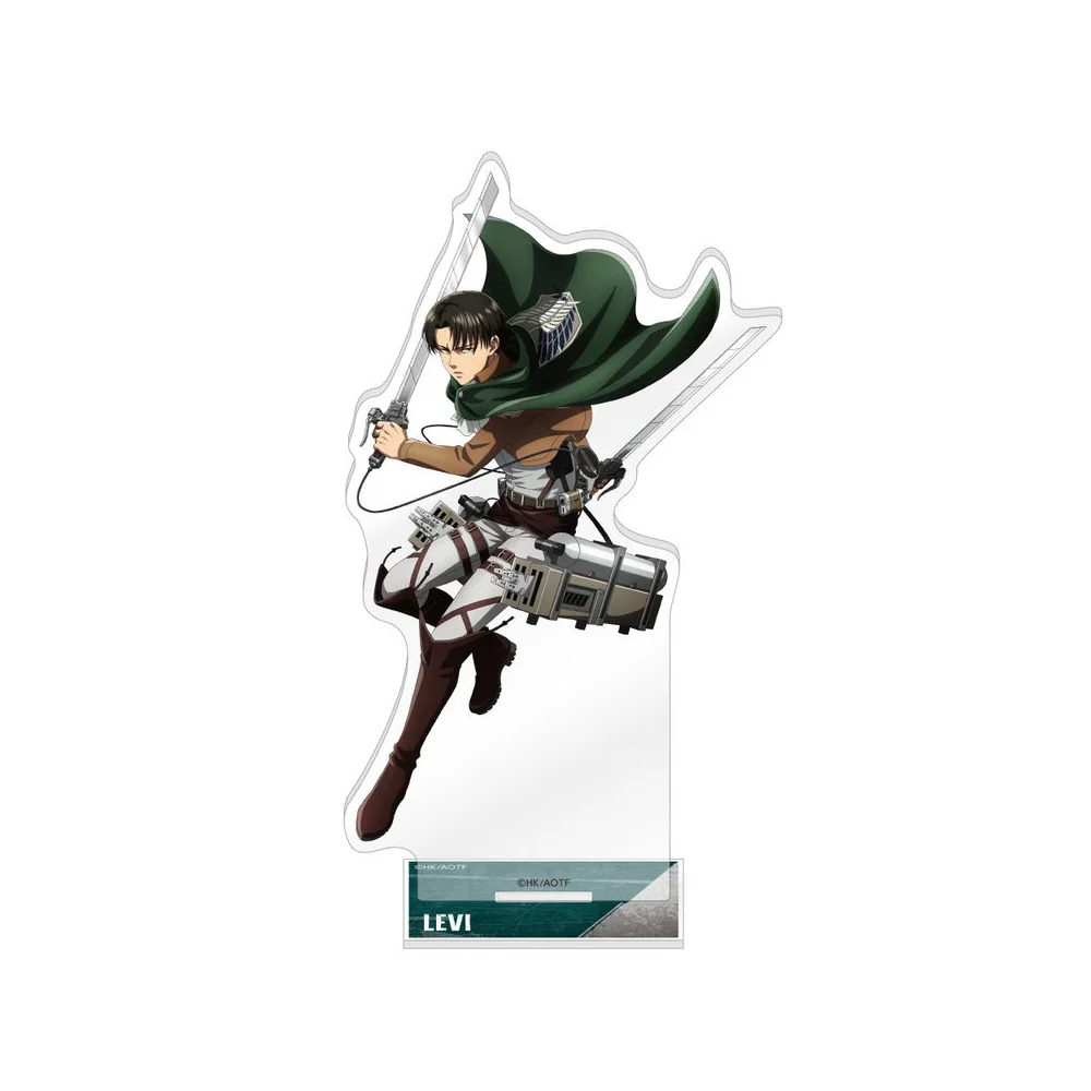 Attack on Titan Eren Levi Hans Erwin Fighting 10&15CM Double Sided Acrylic Stand Keychain 2026 New Anime Stand Table Display