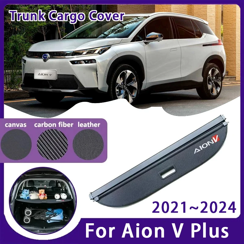 

Car Rear Trunk Curtain Cover For Aion V Plus 2021 2022 2023 2024 Retractable Trunk Storage Rack Shield Auto Interior Accessories