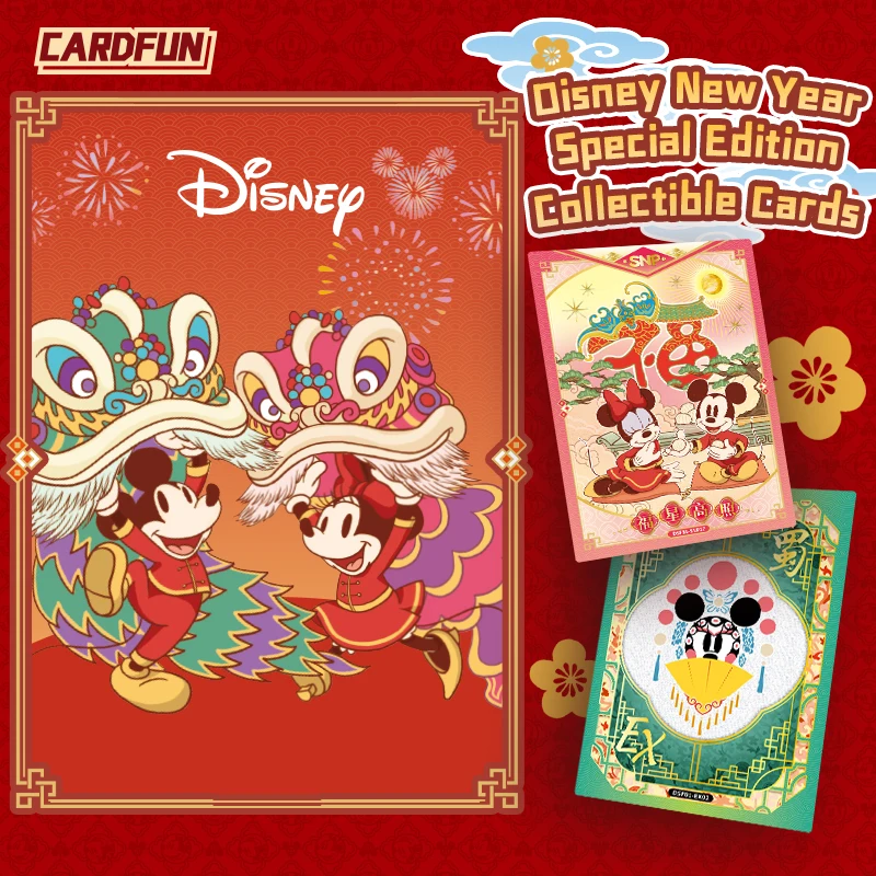 20 Packs CARDFUN Disney Mickey Mouse Minnie Trading Cards Anime Cards TCG CCG Winnie the Pooh Collectable Playing Trading Card