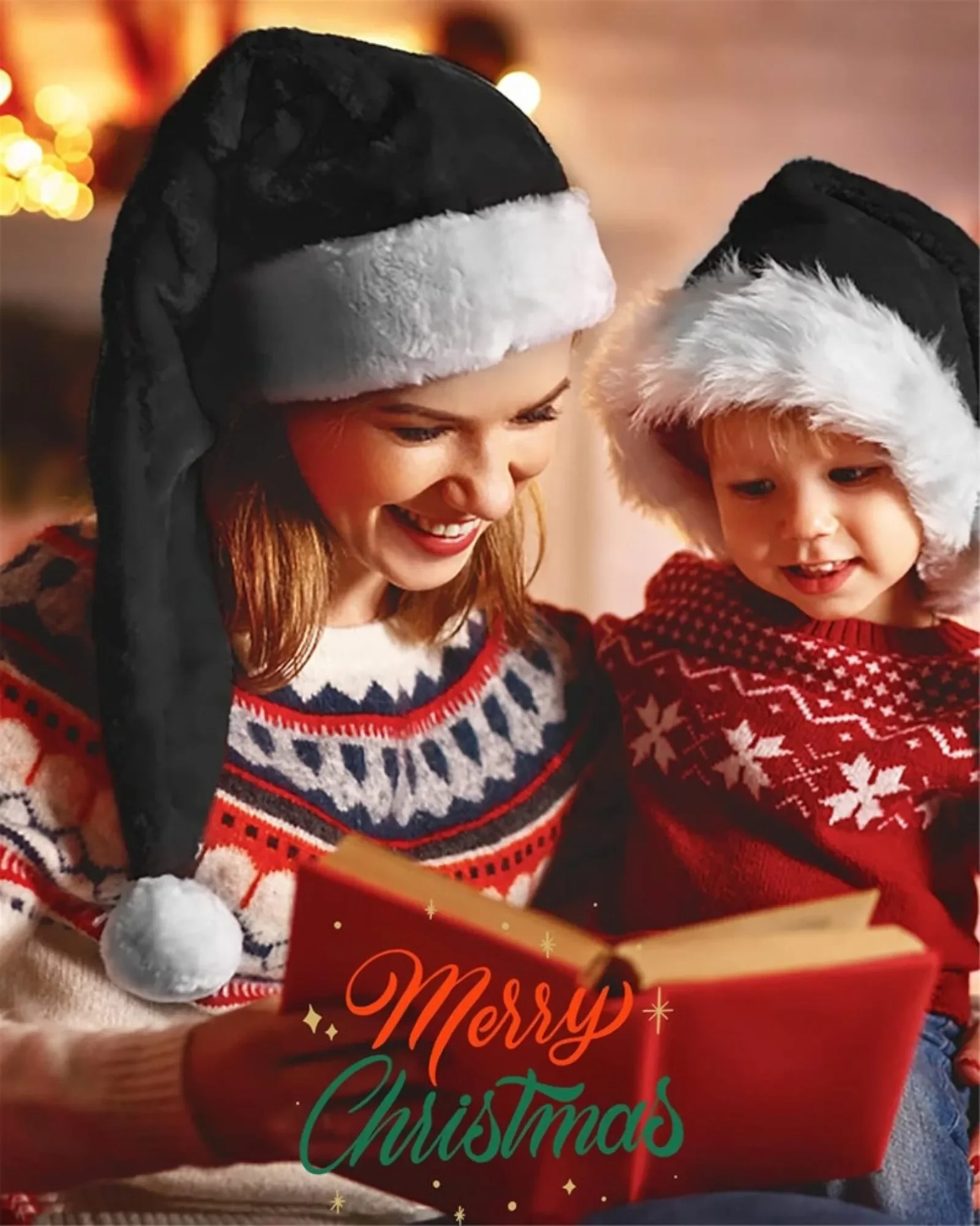 

Personalized Christmas Hat Personalised Santa Hat, Family Santa Hat Christmas Hats Customized Custom Santa Hat Kid
