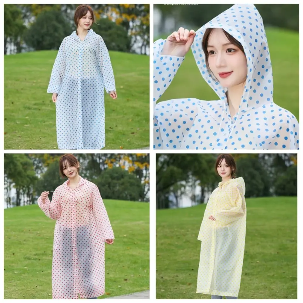 

Rain Cape Transparent Rain Gear EVA Waterproof Rain Poncho Fashion Thick Rain Cover Outdoor