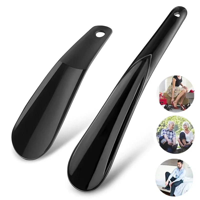 16/20 cm Tragbarer, professioneller Schuhanzieher, langlebiger, löffelförmiger Schuhwechsel-Assistent aus Kunststoff, flexibler Schuhheber
