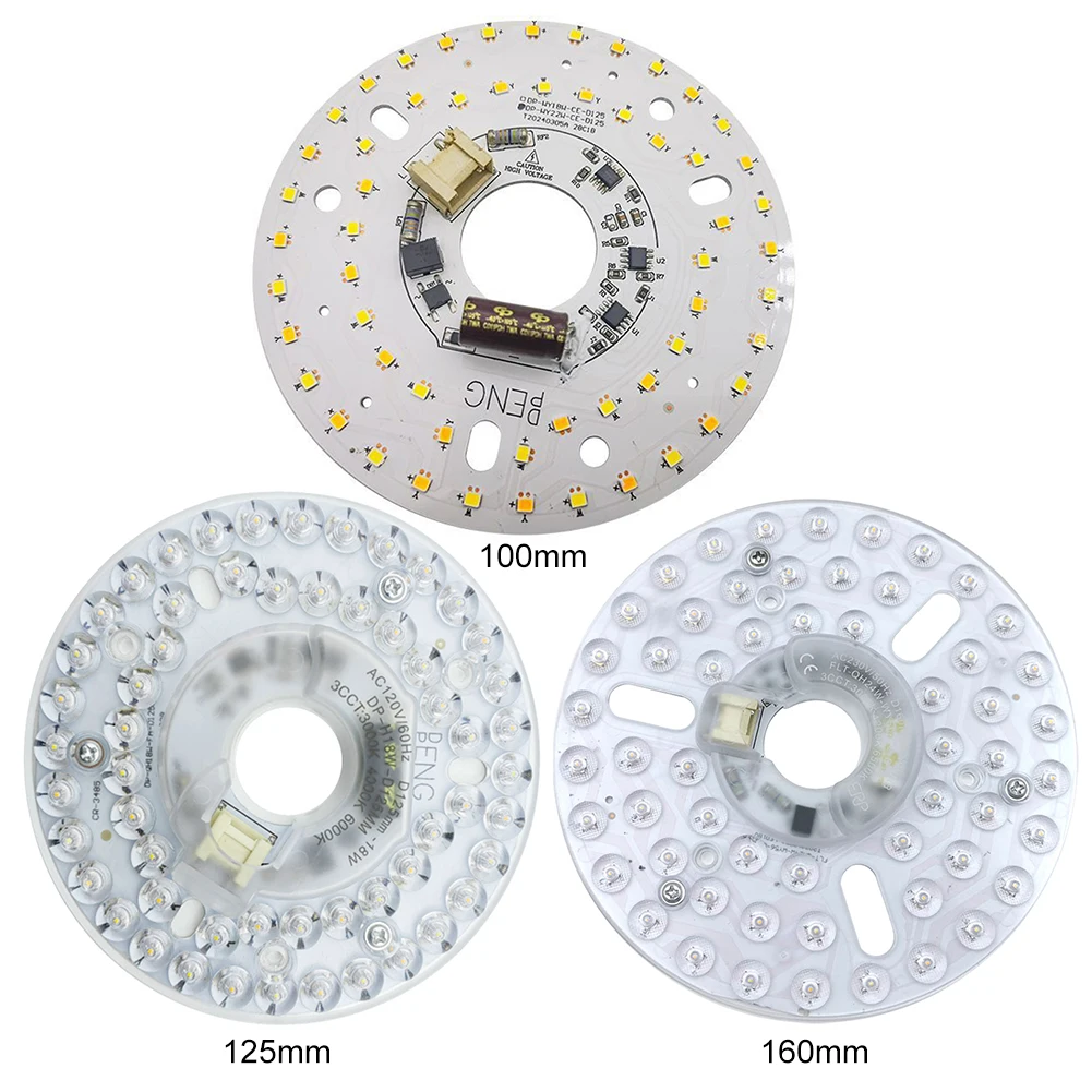 3.9/4.9/6.2 Inch 3000/4000/5000K Ceiling Flush Light Replacement Panel Pendant Light Round Panel Flush Mount Ceiling Light Panel