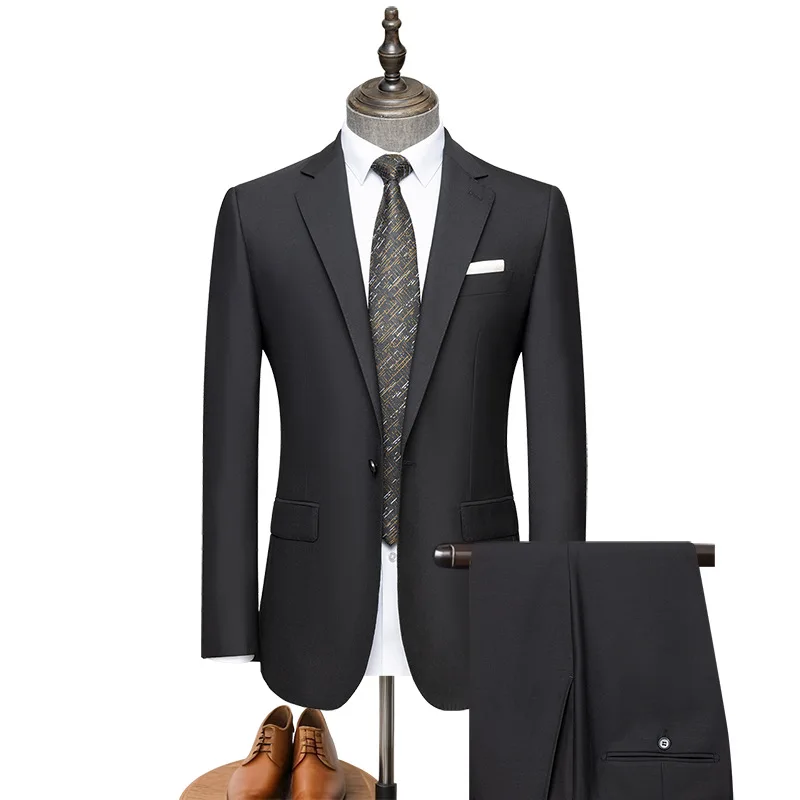 (011) Men's suits, two-piece suits, business casual suit jackets, spring men's professional suits