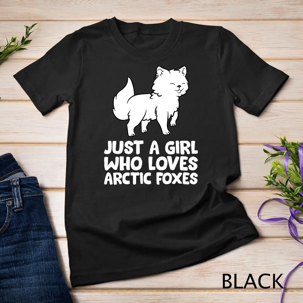 Funny Just a Girl Who Loves Arctic Foxes T-Shirt Unisex T-shirt