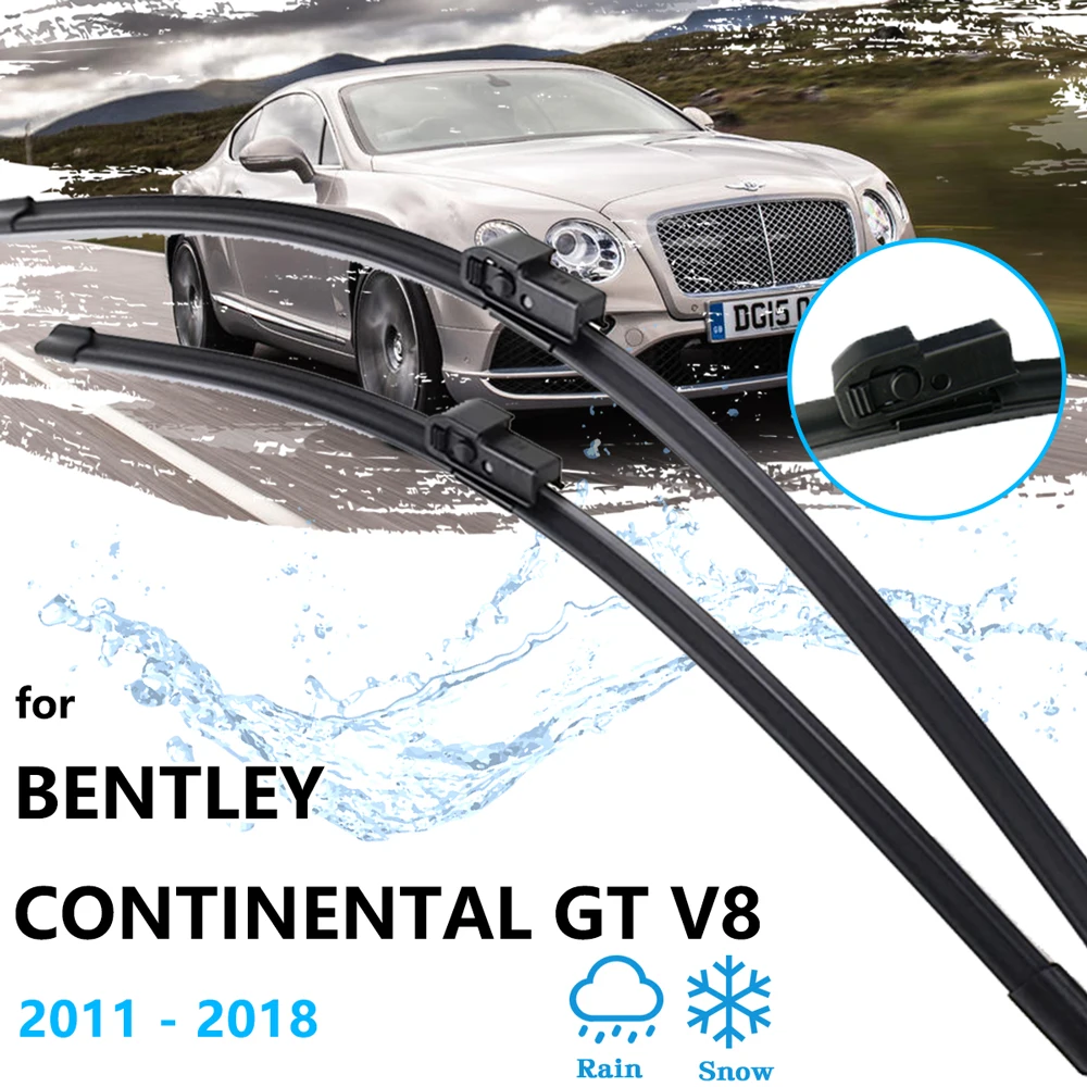 

For Bentley Continental GT V8 2011~2018 Rubber Strip Refill Front Car Wiper Blade Brushes Windshield Windscreen Replacement Part